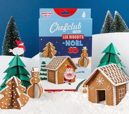 Emporte-pièces les Biscuits de Noël 3D de Chefclub Kids